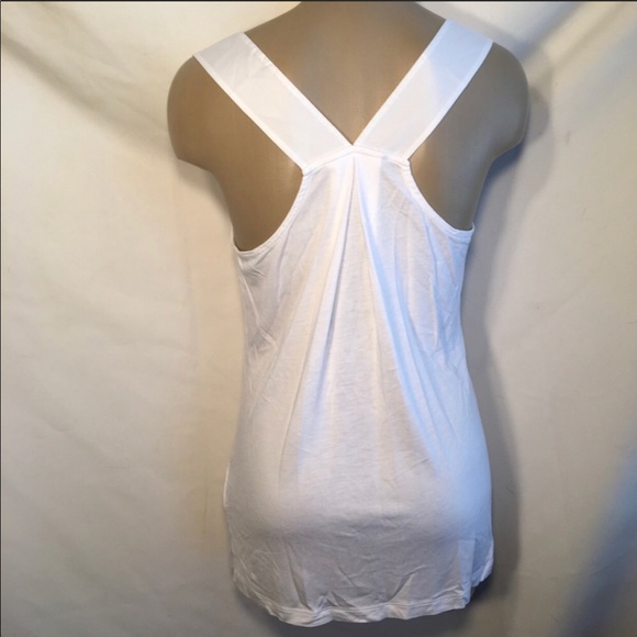 Banana Republic white sleeveless top size M - Picture 2 of 2